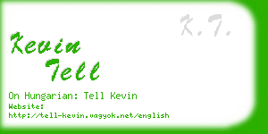 kevin tell business card